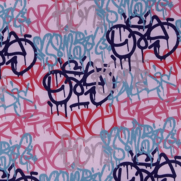 Sarga viscosa impresión digital – Graffiti