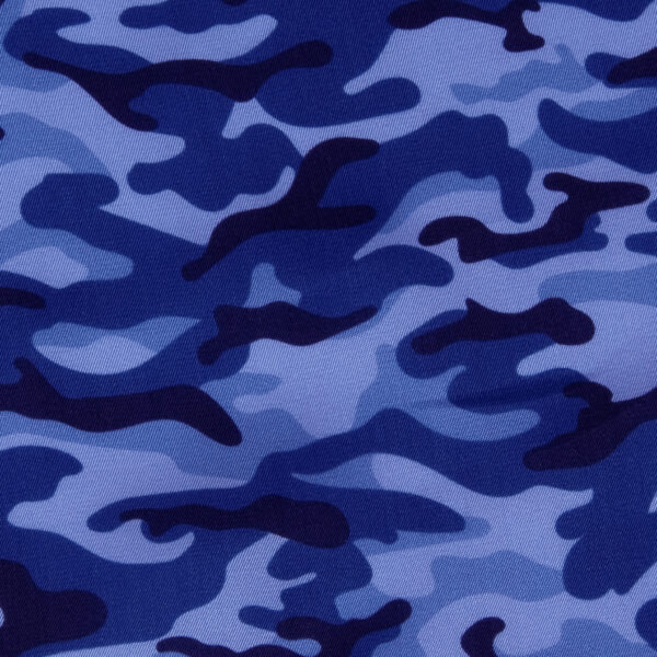 Sarga viscosa impresión digital – Camuflaje Azul