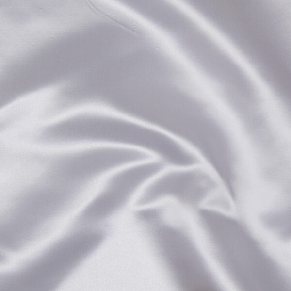 Thick Viscose/Polyester Satin – White
