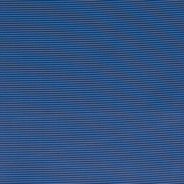 Tafetán viscosa/poliester rayado azul/blanco